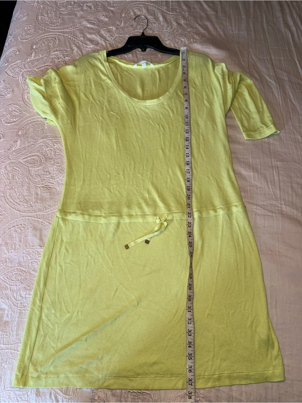 Victoria’s Secret Chartreuse Tunic Cover Up Long Sleeve Size L